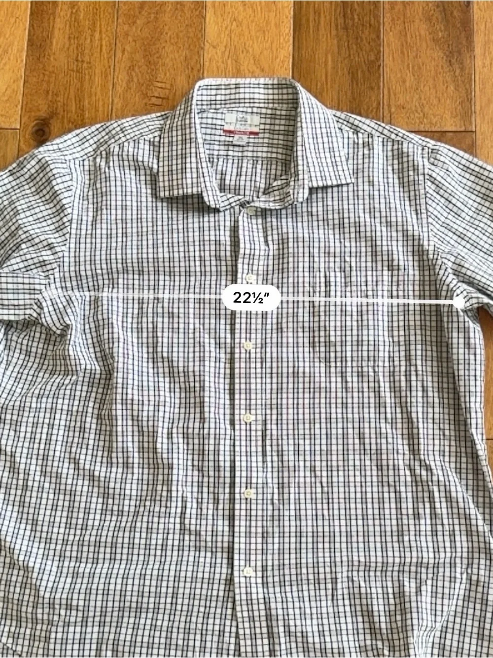 Men's Classic Check Button-Down Shirt - White & Black